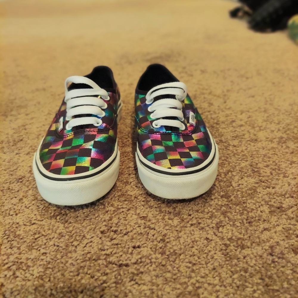 Vans Authentic Iridescent Checkered Sneakers - image 2